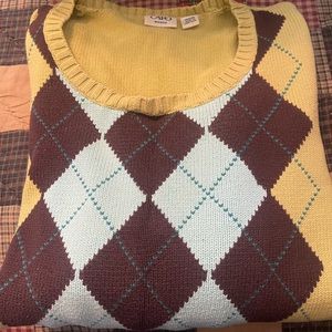 Cato size 22/24 green, brown, and turquoise sweater
